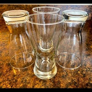 12oz Tempered Pilsner glasses. Quantity of 4